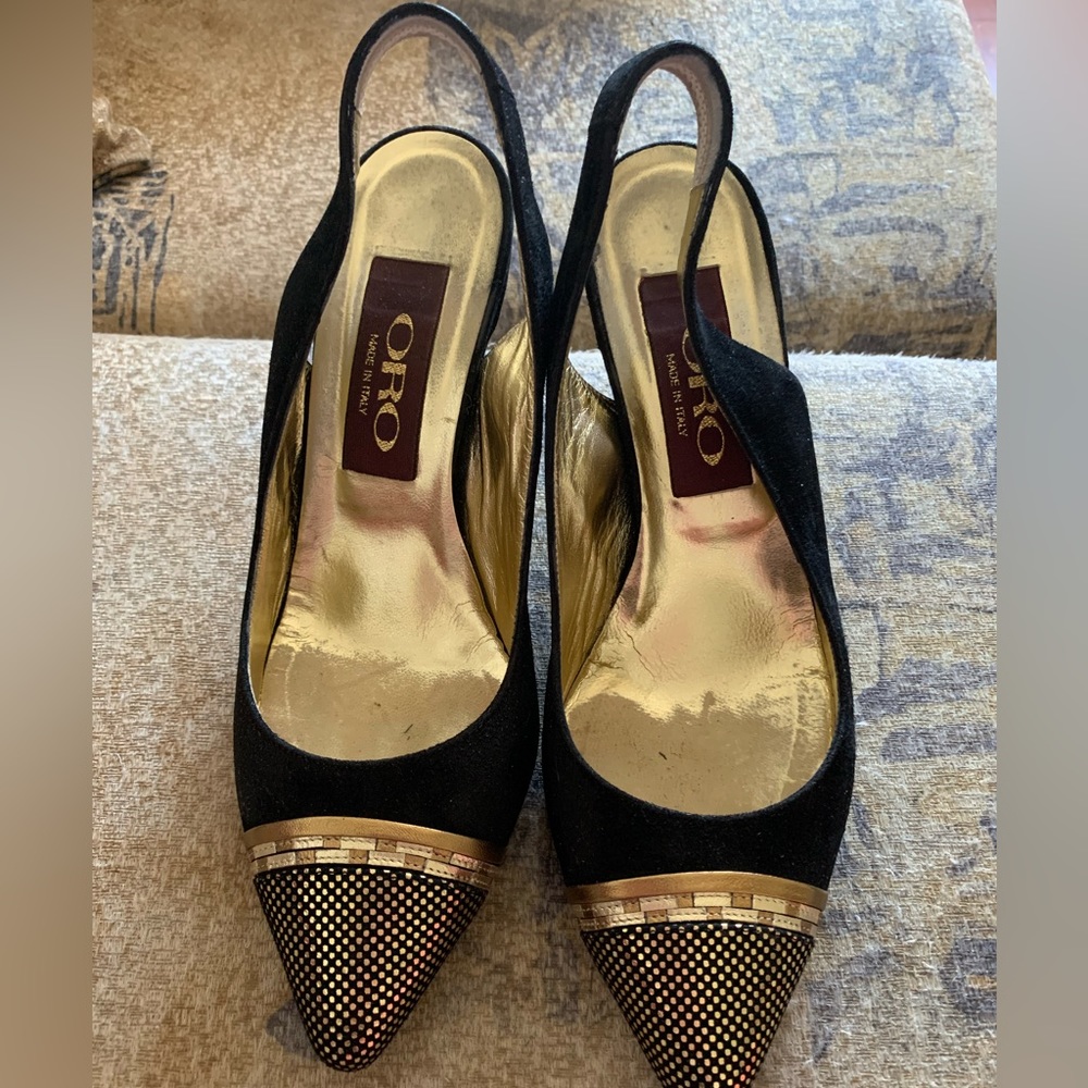 ORO made in Italy woman’s sling back shoes size 38